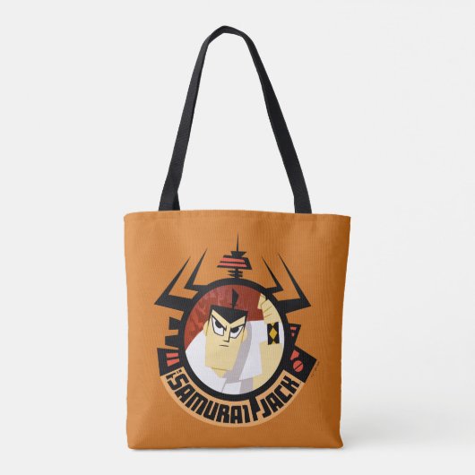 Samurai Jack In Aku Futuristic Frame Tote Bag (Achterkant)