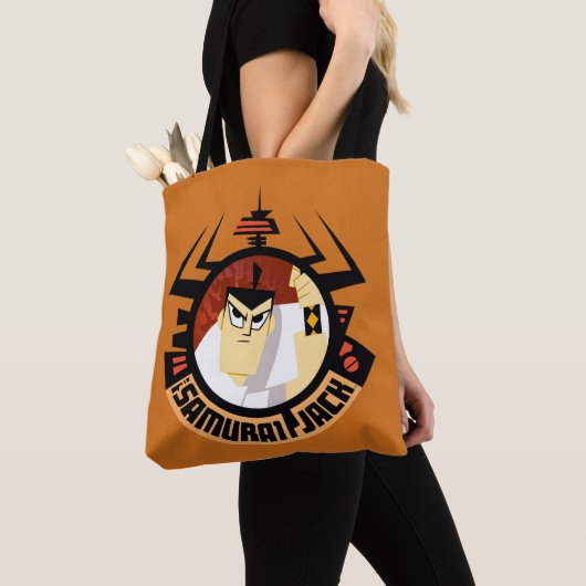 Samurai Jack In Aku Futuristic Frame Tote Bag (Dichtbij)