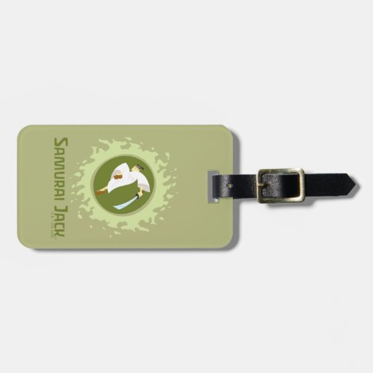 Samurai Jack Leaping Graphic Bagagelabel (Voorkant horizontaal)