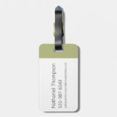 Samurai Jack Leaping Graphic Bagagelabel (Achterkant verticaal)