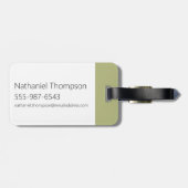 Samurai Jack Leaping Graphic Bagagelabel (Achterkant horizontaal)