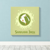 Samurai Jack Leaping Graphic Canvas Afdruk (Insitu (Houten vloer))