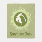 Samurai Jack Leaping Graphic Fleece Deken (Voorkant)