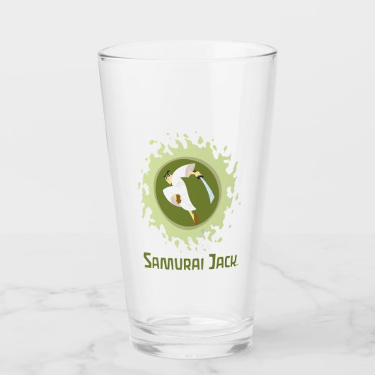 Samurai Jack Leaping Graphic Glas (Voorkant)