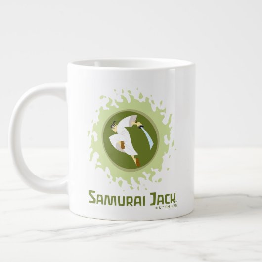 Samurai Jack Leaping Graphic Grote Koffiekop (Links)