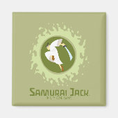 Samurai Jack Leaping Graphic Magneet (Voorkant)