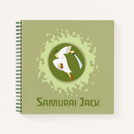 Samurai Jack Leaping Graphic Notitieboek (Voorkant)