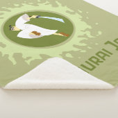 Samurai Jack Leaping Graphic Sherpa Deken (3/4)