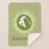 Samurai Jack Leaping Graphic Sherpa Deken (Voorkant)