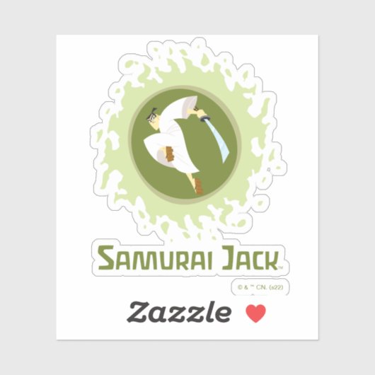 Samurai Jack Leaping Graphic Sticker (Vel)