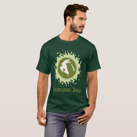 Samurai Jack Leaping Graphic T-shirt (Voorkant volledig)
