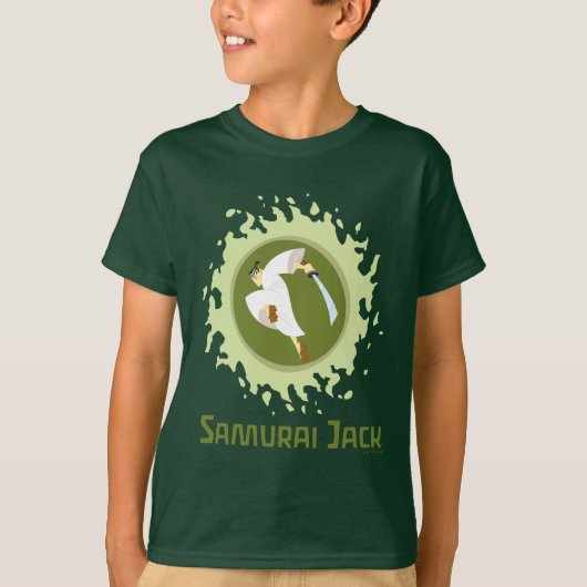 Samurai Jack Leaping Graphic T-shirt (Voorkant)