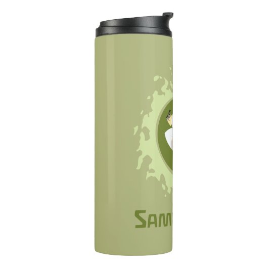 Samurai Jack Leaping Graphic Thermosbeker (Gedraaid links)