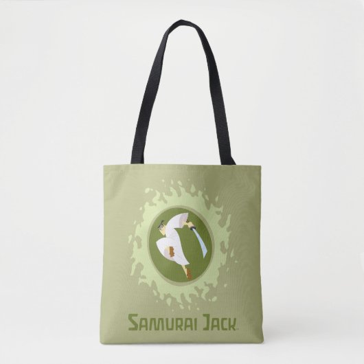 Samurai Jack Leaping Graphic Tote Bag (Voorkant)