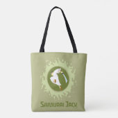 Samurai Jack Leaping Graphic Tote Bag (Achterkant)
