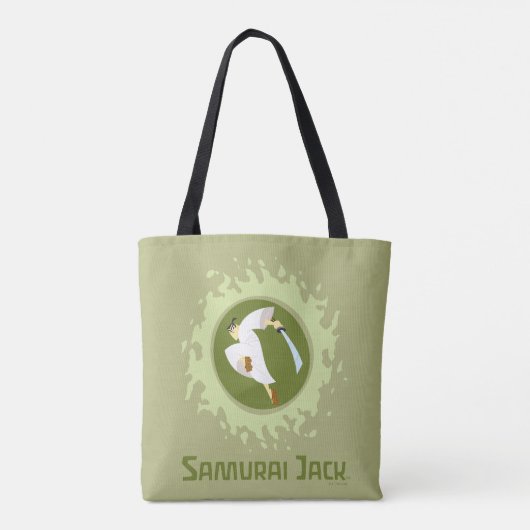 Samurai Jack Leaping Graphic Tote Bag (Achterkant)