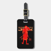 Samurai Jack Red Warrior Graphic Bagagelabel (Voorkant verticaal)
