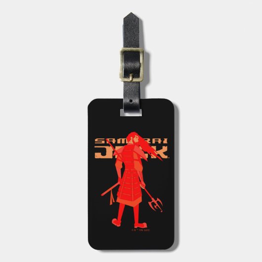 Samurai Jack Red Warrior Graphic Bagagelabel (Voorkant verticaal)