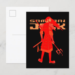 Samurai Jack Red Warrior Graphic Briefkaart