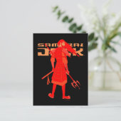 Samurai Jack Red Warrior Graphic Briefkaart (Staand voorkant)
