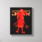 Samurai Jack Red Warrior Graphic Canvas Afdruk (Voorkant)