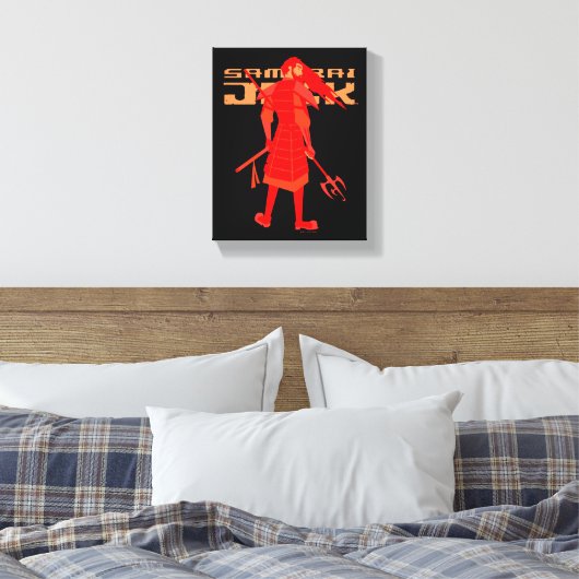 Samurai Jack Red Warrior Graphic Canvas Afdruk (Insitu (Slaapkamer))