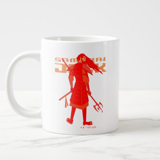 Samurai Jack Red Warrior Graphic Grote Koffiekop (Links)