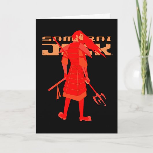 Samurai Jack Red Warrior Graphic Kaart (Voorkant)