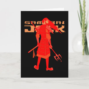 Samurai Jack Red Warrior Graphic Kaart