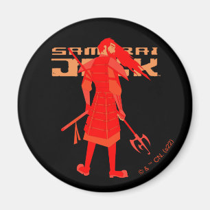 Samurai Jack Red Warrior Graphic Magneet