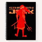 Samurai Jack Red Warrior Graphic Notitieboek (Voorkant)