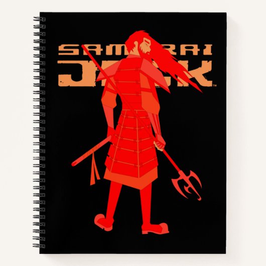 Samurai Jack Red Warrior Graphic Notitieboek (Voorkant)