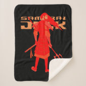 Samurai Jack Red Warrior Graphic Sherpa Deken (Voorkant)