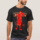 Samurai Jack Red Warrior Graphic T-shirt (Voorkant)