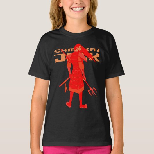 Samurai Jack Red Warrior Graphic T-shirt (Voorkant)