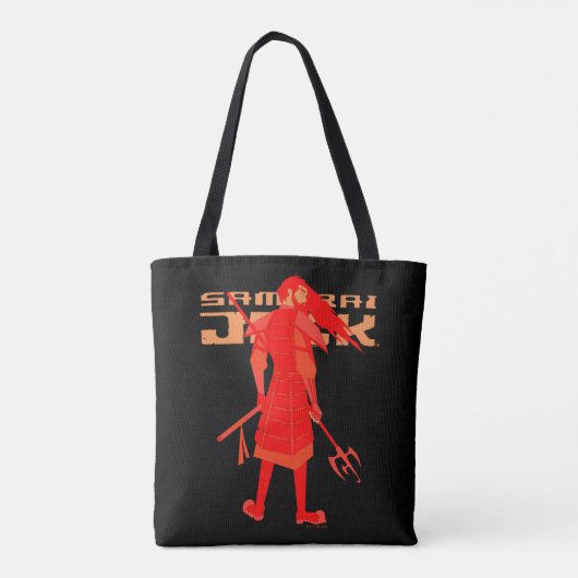 Samurai Jack Red Warrior Graphic Tote Bag (Achterkant)