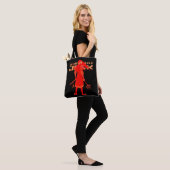 Samurai Jack Red Warrior Graphic Tote Bag (Op model)