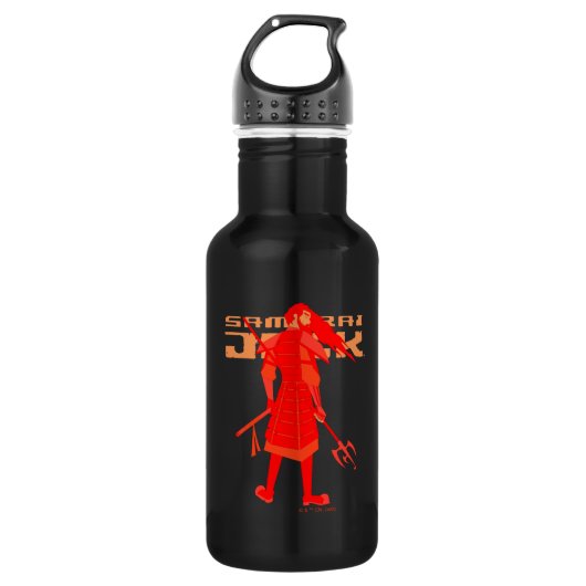 Samurai Jack Red Warrior Graphic Waterfles (Voorkant)