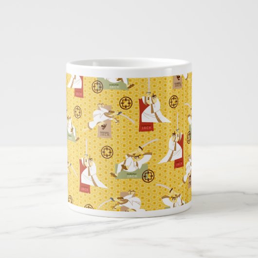 Samurai Jack Sword Poses Character Art Pattern Grote Koffiekop (Voorkant)