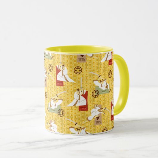 Samurai Jack Sword Poses Character Art Pattern Mok (Voorkant rechts)