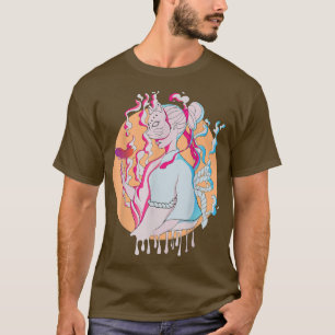 Samurai Japan Kawaii Geisha Japanese Anime Girl in T-shirt