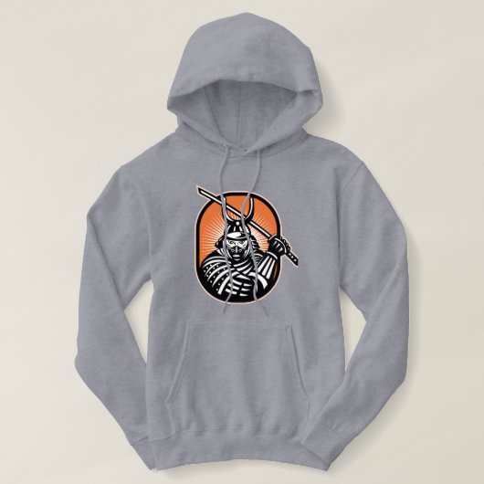 samurai Japan krijger Hoodie (Design voorkant)