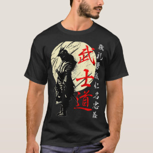 Samurai Japan Krijger Kanji Bushido Code T-shirt