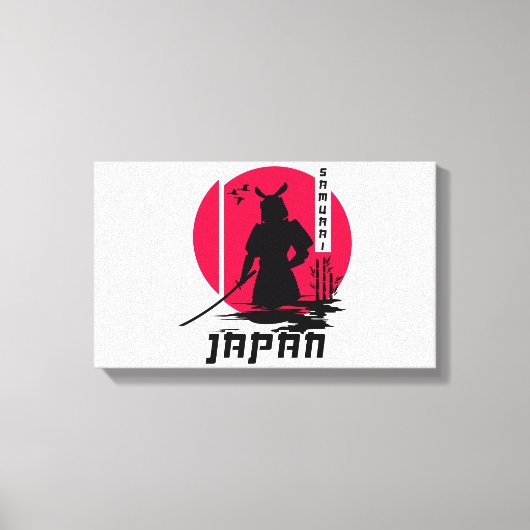 Samurai Japan Ninja Canvas Afdruk (Voorkant)