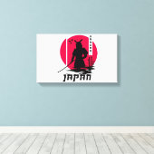 Samurai Japan Ninja Canvas Afdruk (Insitu (Houten vloer))