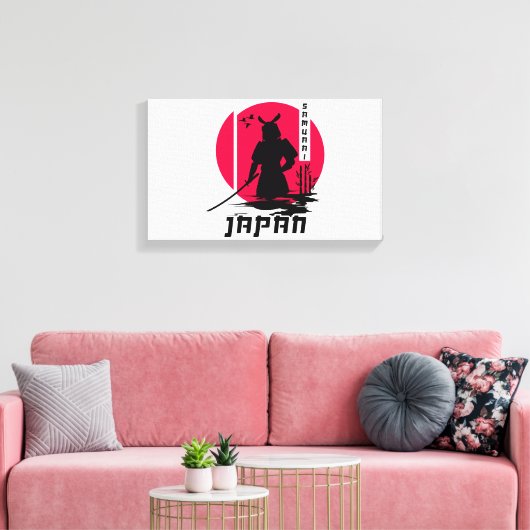 Samurai Japan Ninja Canvas Afdruk (Insitu (Woonkamer))