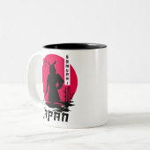 Samurai Japan Ninja Tweekleurige Koffiemok (Voorkant links)