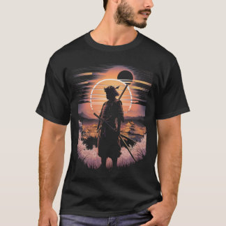Samurai Japanese Art Fighter Retro T-shirt