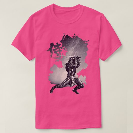 Samurai Japans Bushido Warrior, Katana Sword Ret T-shirt (Design voorkant)