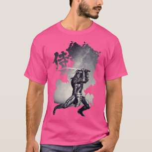 Samurai Japans Bushido Warrior, Katana Sword Ret T-shirt